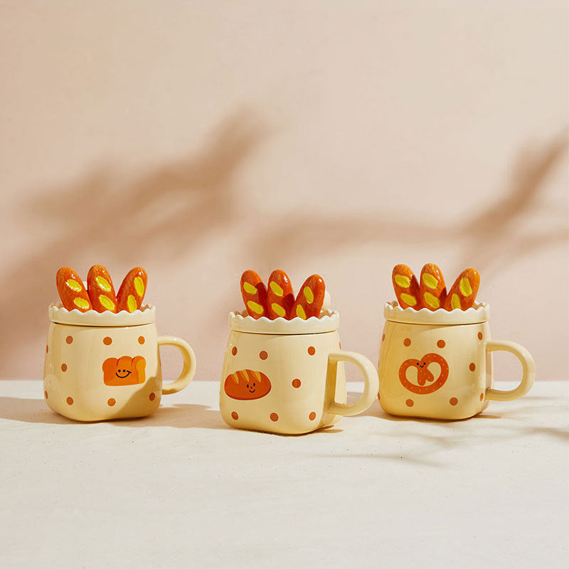 Handmade Ceramic Couple Mug < BREAD>