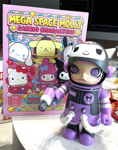 POPMART MEGA SPACE MOLLY 400% Sanrio Family Series Blind Box  Random