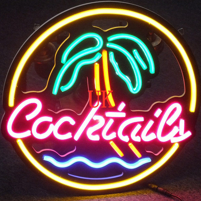 Cocktails Led Neon Light Interior Decoration