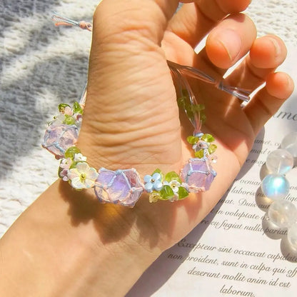 Garden Spring Opal Woven Bracelet