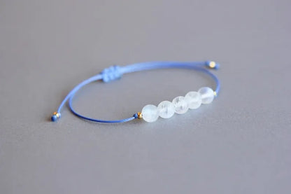 Rainbow Moonstone Bracelet Women’s Crystal Jewelry Beaded Moonstone Bracelet Men’s