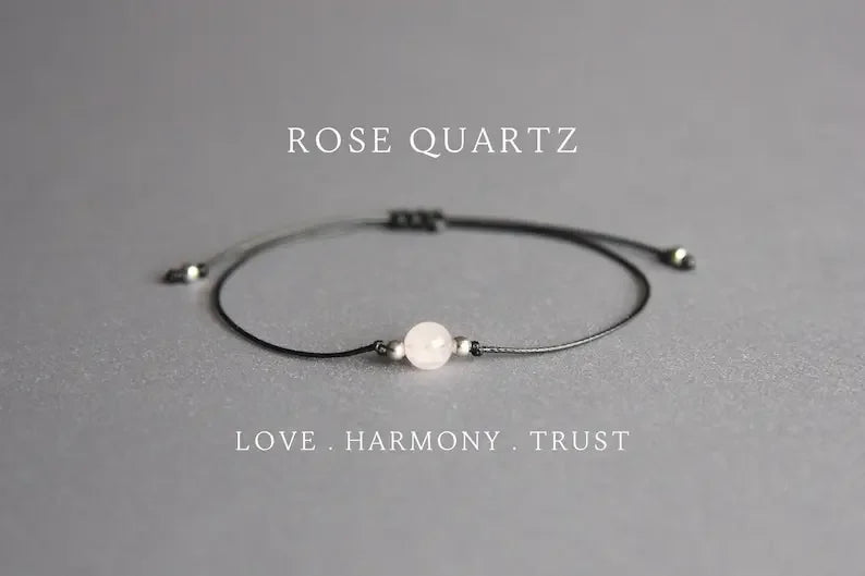 Rose quartz Harmony Stack Bracelet Retirement Gift