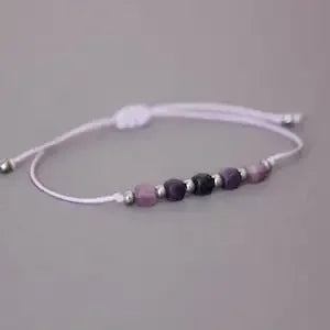 Suji stone cubic bead bracelet men's natural stone bracelet Pisces Crystal bracelet best friend gift