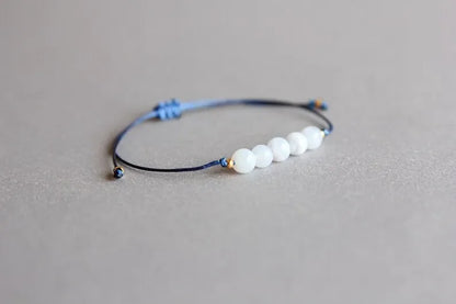 Blue Lace Agate Throat Chakra Purification Expression Bracelet