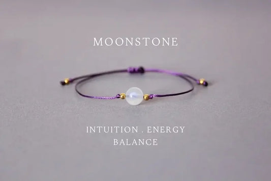 June Birthstone Ethereal Balance Moonstone Bracelet