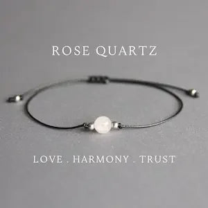 Rose quartz Harmony Stack Bracelet Retirement Gift