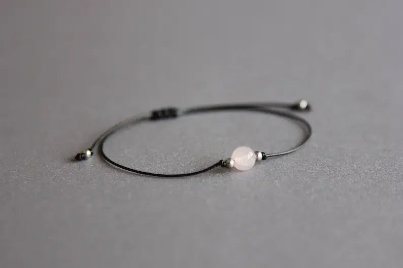 Rose quartz Harmony Stack Bracelet Retirement Gift