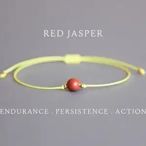 Endurance Flame – Red Jasper Crystal Bracelet