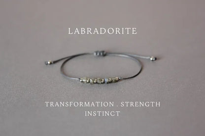 Mystic Strength – Labradorite Beaded Rope Bracelet