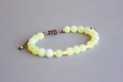 Lemon Jade Crystal Bracelet Women's 21st Birthday Gift