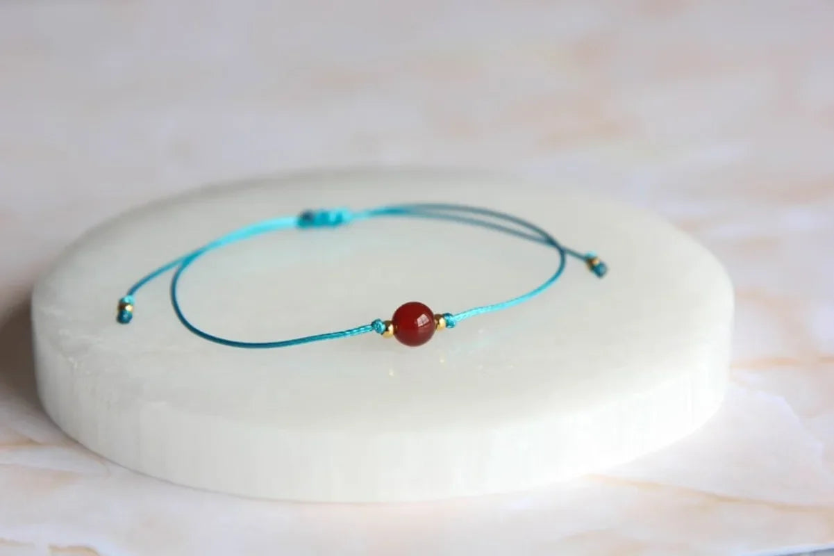 July Birthstone Carnelian Friendship Bracelet - Aliveness & Leadership