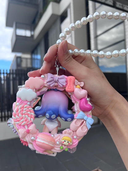 Halloween Skullpanda Candy Monster Town Series- [Octopus Monster] Hanging Decoration Gift For Her|Kawaii Car Rearview Mirror Hanging Charm