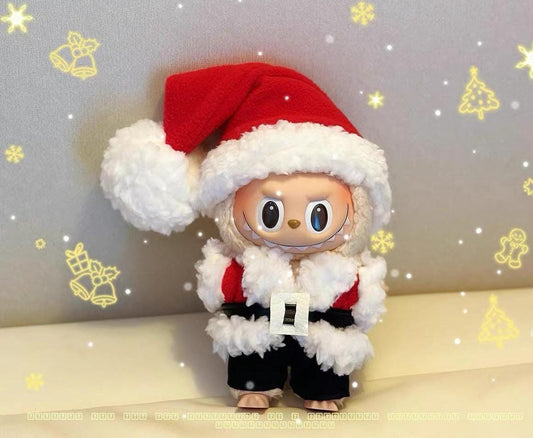 Handmade Christmas Santa Labubu Outfit | Adorable Labubu Doll Clothes with Santa Outfit| Christmas Labubu Clothes Christmas Gift For Her